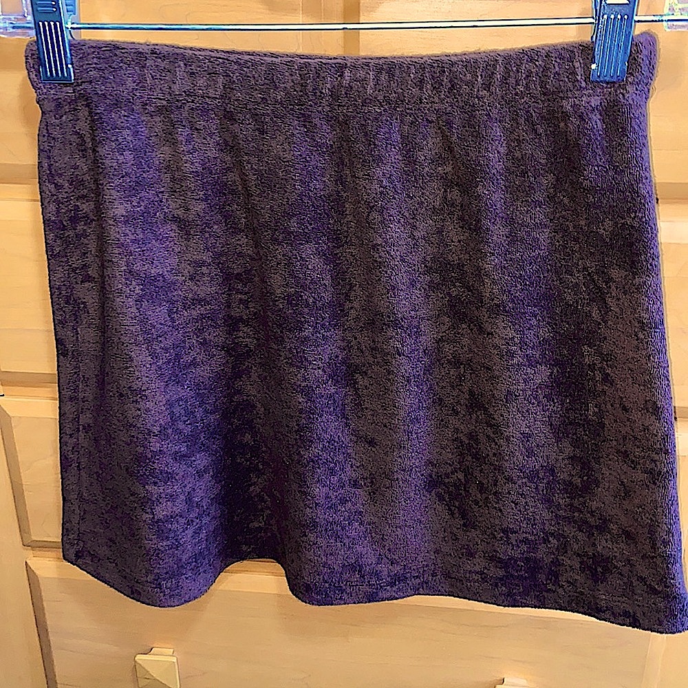 American Apparel Brown Terry cloth Mini Skirt